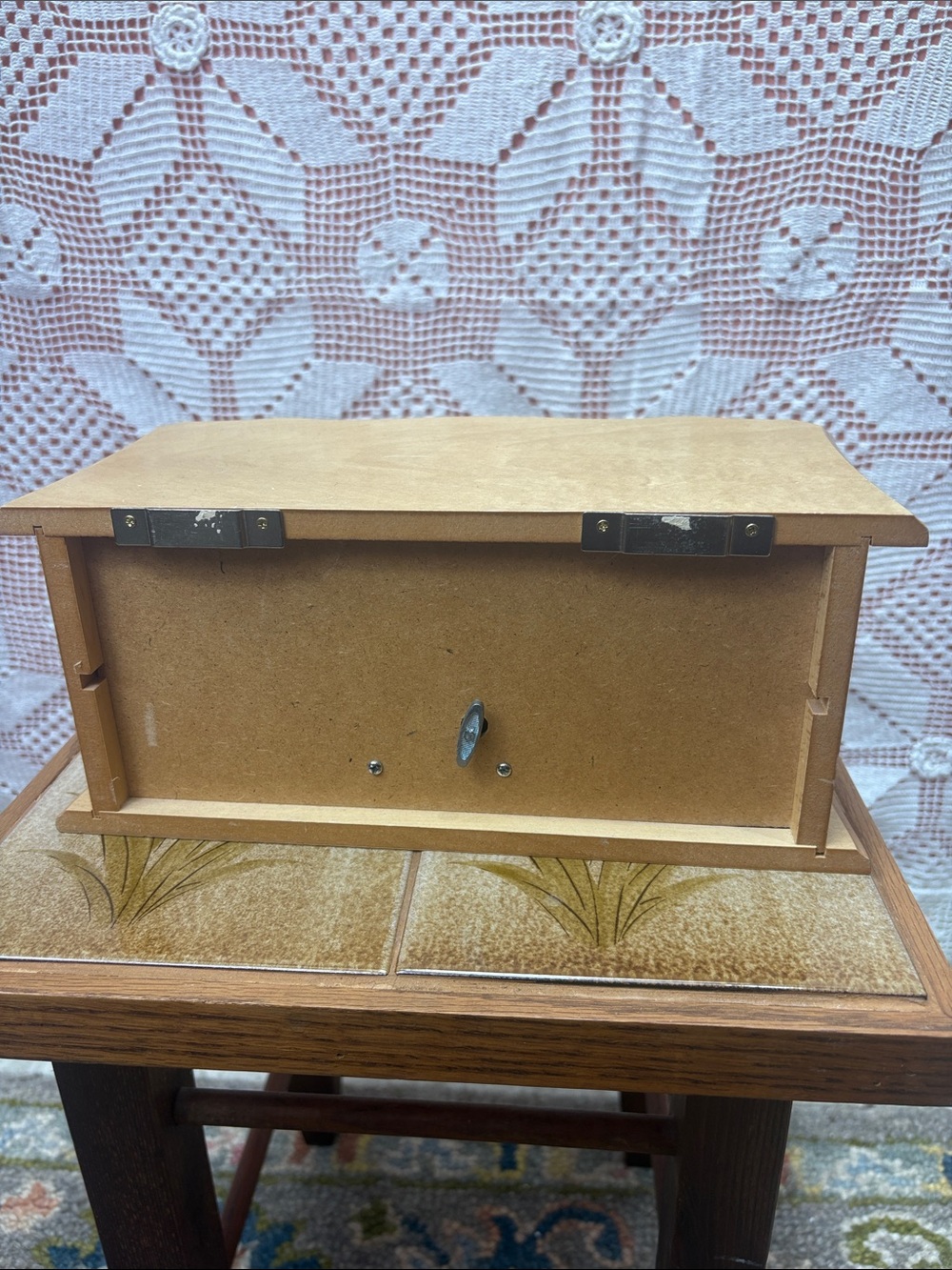Vintage Wooden Musical Jewelry Box - Picture 6 of 10